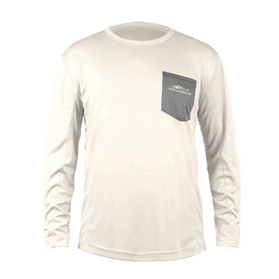 Футболка Grundens Fish Head Long Sleeve Shirt Egret, S