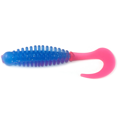 Силиконовая приманка Boroda Baits Phantom 70 mm НЕОН Голубой/Ярко-розовый (NEON Blue/Acid Pink)