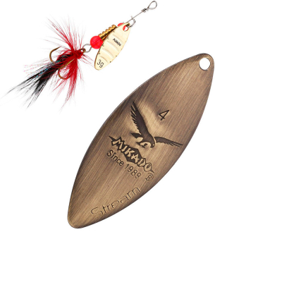 Блесна вращающаяся Mikado Stream №4 - (старое золото)