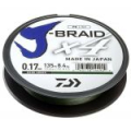 Леска плетеная и ножницы Daiwa J-Braid X4E-W/SC 135m зеленый 0.19mm