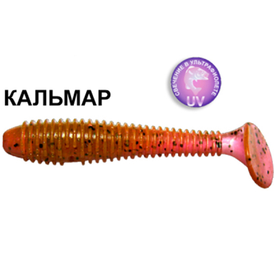 Силиконовая приманка Crazy Fish Vibro Fat 1-71-13-6 кальмар цв. purple pepper (пурпурный перец)