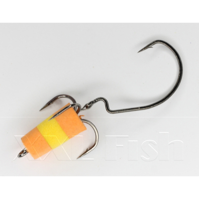 Приманка Мандула "Флажок" XXL Fish Модель 10 цв. ОранжевоЖелтоОранжевый