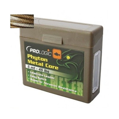 Противозакручиватель Prologic Phyton metal core 5m 45lb lead free 44719 