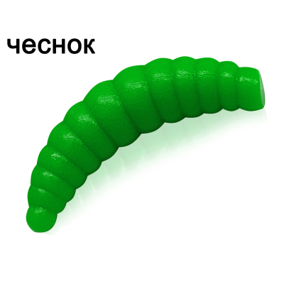 Силиконовая приманка Microfishing Magott 1,9" - 8шт #6 Зеленый Чеснок