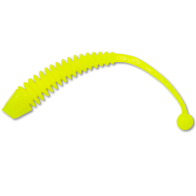 Силиконовая приманка ВАТ ZON worm 63мм цвет Лимонный ФЛ аром. Краб Уп.8