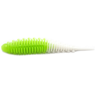 Силиконовая приманка Boroda Baits Mexer 75 mm ШАРТРЕЗ/БЕЛЫЙ (Chartreuse/White)