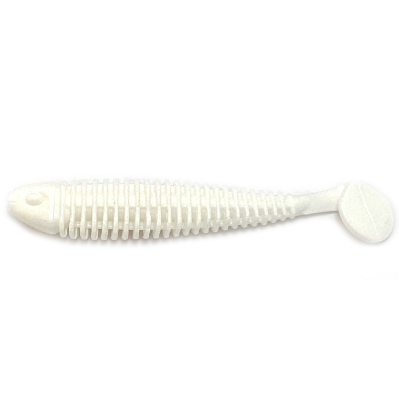Силиконовая приманка Boroda Baits Shemaya 85 mm "БЕЛАЯ СМЕРТЬ" (White Death)