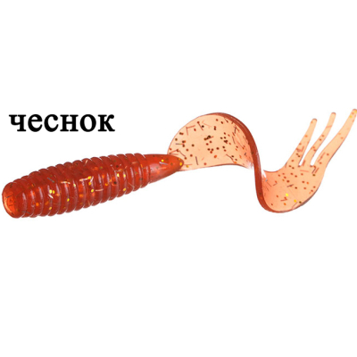 Твистер Flagman Trident 1.5" цв. bloodworm 15pc garlic