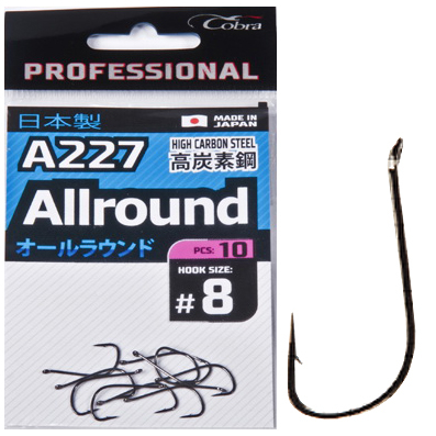 Крючки Cobra Pro ALLROUND сер.A227 разм.006 7шт.