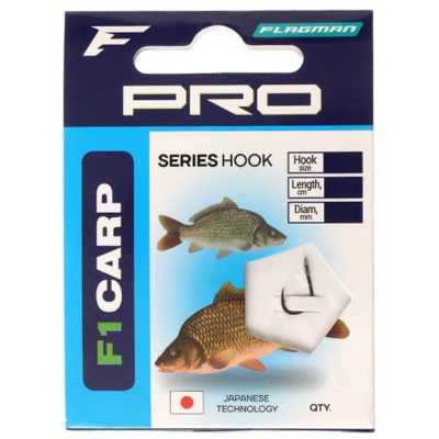 Готовый поводок Flagman Pro F1 Carp Hooks №14 7шт