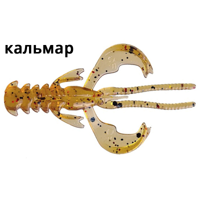 Силиконовые приманки Crazy Fish Nimble 1.2" 76-30-32-6 кальмар цв. dark beer (темное пиво)