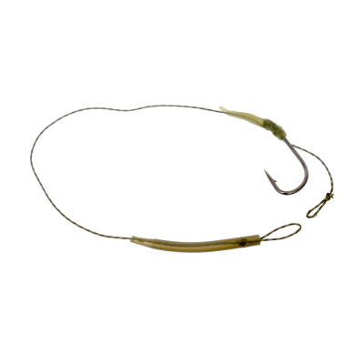 Поводок готовый с крючком и лентяйкой LS Carp Pro №2 25ib