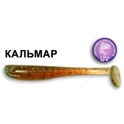 Силиконовая приманка Crazy Fish Nano Minnow 6-4-10-6 кальмар цв. motor oil (моторное масло)