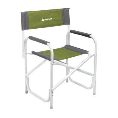 Кресло директорское Nisus (T-N-DC-95200-GG),140 кг, (алюм. д25) зеленый ромб/серы