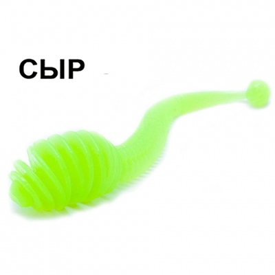 Мягкая приманка Boroda Baits Antares цв. Шартрез, аттр. Сыр, 6 шт./уп.