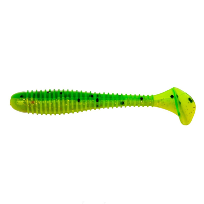 Силиконовая приманка Helios Catcher 3,55"/9 см Green Lime 5шт. (HS-2-010)