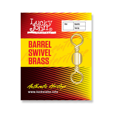 Вертлюги Lucky John Barrel Brass 016 10шт.