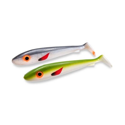 Силиконовая приманка Svartzonker McRubber Junior 17 cm UV Olive White & UV Herring 110400
