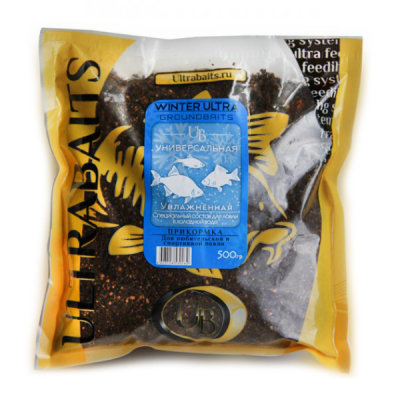 Прикормка Ultrabaits "Winter Ultra" Увлажненная (УНИВЕРСАЛЬНАЯ) 500гр