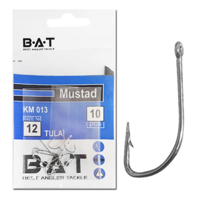 Крючки BAT Mustad КM 013 Tula (№ 12) уп.10