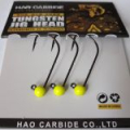 Вольфрамовая джиг-головка на крючке Mustad 32891NP-BN #1/0, Fluo Yellow, 4 мм, 0,71 гр.