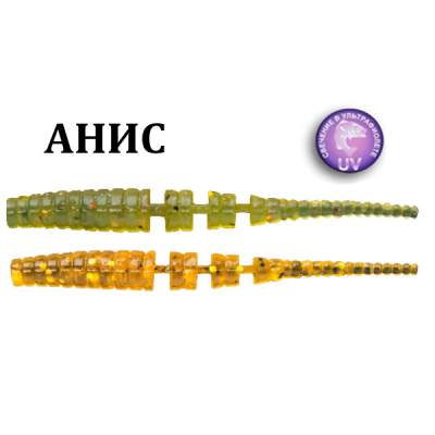Силиконовая приманка Crazy Fish Polaris 1.2" 61-30-1-1  61-30-9-1 анис цв. olive (оливка) + цв. caramel (карамель)