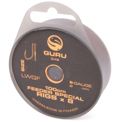 Поводок готовый Guru Feeder Special Rig LWGF 100см №10 8шт 0,19мм (GRR200)