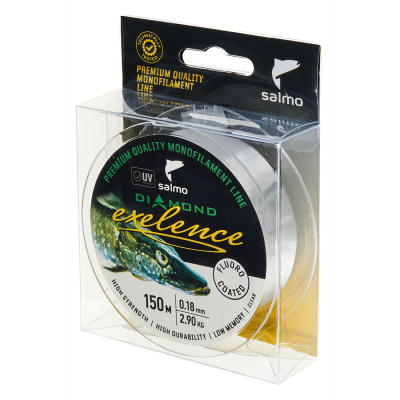 Леска монофильная Salmo Diamond Exelence Fluoro Coated Clear 150/028