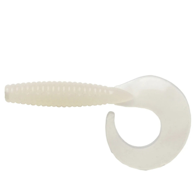 Силиконовая приманка Wake Grub 3,5" цв. WHITE GLOW 033