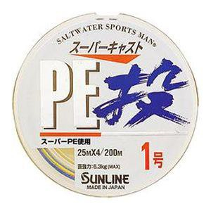 Шнур плетеный Sunline Super Cast Nage PE 200m - 0.148mm