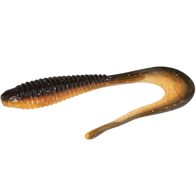 Силиконовая приманка Norstream Tricky Tail 6" (4 шт.) цвет 07 Black-Orange