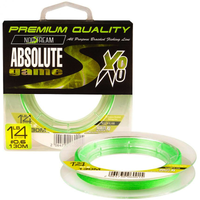 Шнур плетеный Norstream Absolute Game 8X Fluo Light Green #0,4