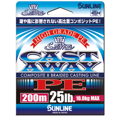 Шнур плетеный Sunline New Cast Away PE 200m HG 40LB