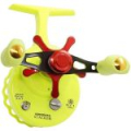 Катушка мультипликаторная зимняя Kosadaka Stalker 65mm, лев. Chartreuse