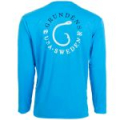 Футболка Grundens Tech Tee LS Shirt, G Hook Print Coastal Blue, L