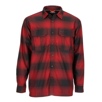 Рубашка Simms Coldweather LS Shirt, Auburn Red Plaid, L