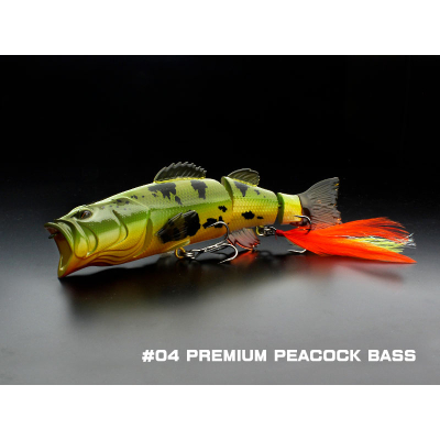 Воблер Little Jack Ikaku Premium 114mm цв. #04 peacock bass