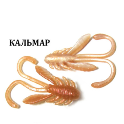 Силиконовая приманка Crazy Fish Allure 1.1" 46-27-25d-6 кальмар цв. pearl skin by MF (жемчужный кожа)