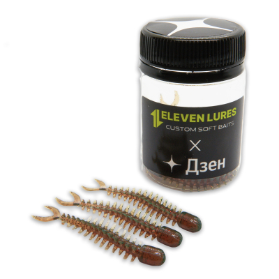 Силиконовые приманки 11Lures Dzen цвет Motor Oil
