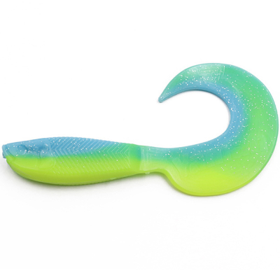Силиконовая приманка Yaman Mermaid Tail 5" цвет #18 - Ice Chartreuse (уп. 5 шт.)