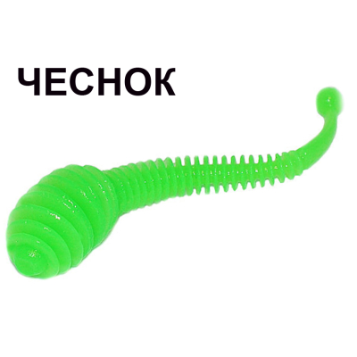 Мягкая приманка Boroda Baits Antares цв. Зел. яблоко, аттр. Чеснок, 6 шт./уп.