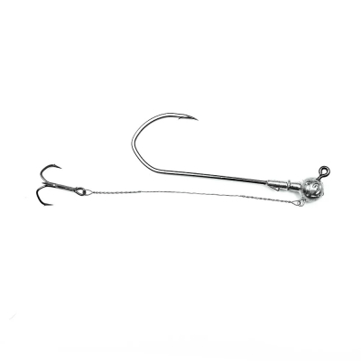 Джиг-головка Fishgames "Коготь" 7/0 со стингером 100 мм. тройник "Барбариан" - 12 гр