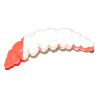 Мягкая приманка Red Machine Larva (Личинка) 35мм 10шт. цв. red and white