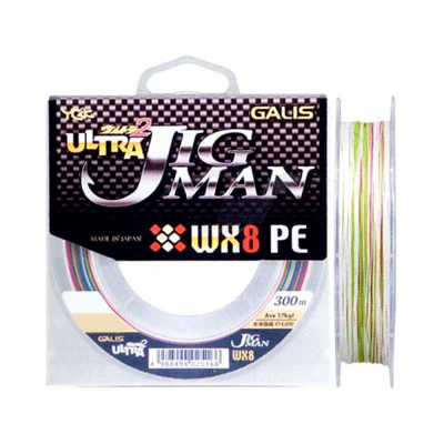 Шнур плетеный YGK Ultra Jig Man WX X8 300m (#2.5/40lb)