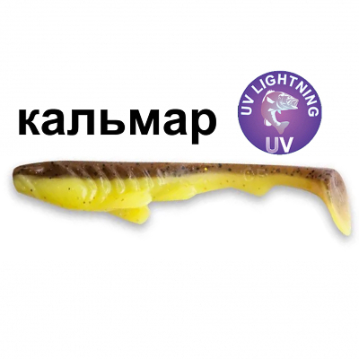 Силиконовая приманка Crazy Fish Tough 2,8" 59-70-30d-6 кальмар цв. caddisfly pupa by MF (куколка ручейника)