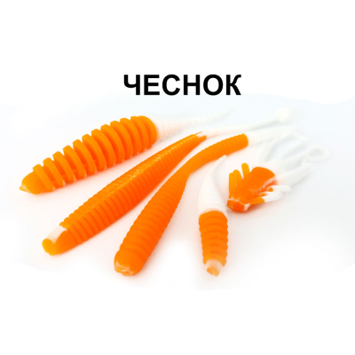 Силиконовые приманки Chuper Trout Mix Оранж/Белый чеснок