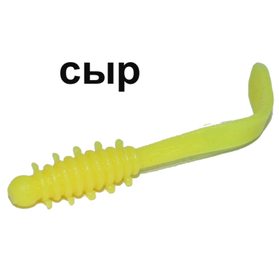 Мягкая приманка Boroda Baits Leech цв. "Сырный", аттр. Сыр, 12 шт./уп.