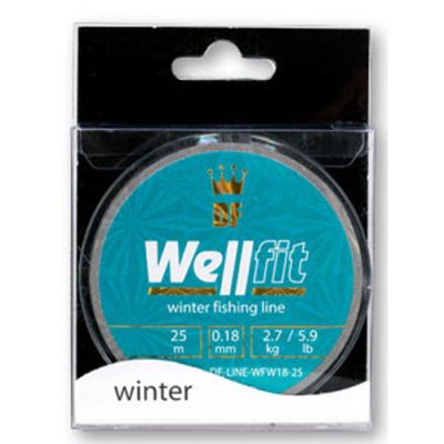 Леска DreamFish Well Fit Winter 25м 0.18мм 2.7кг