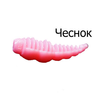 Мягкая приманка Boroda Baits Larva цв. "Барби", аттр. Чеснок, 12 шт./уп.