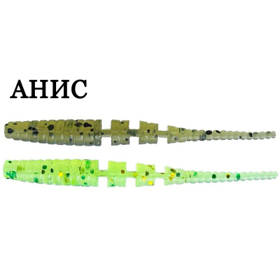 Силиконовая приманка Crazy Fish Polaris 1.2" 61-30-16/20-1 анис цв. watermelon (арбуз) / kiwi (киви)